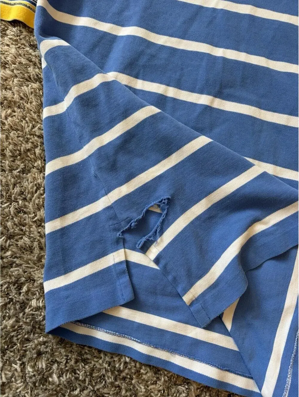 Lot Of 4 - Polo Ralph Lauren Men’s Size 4XB Short Sleeve Polo Shirts Striped